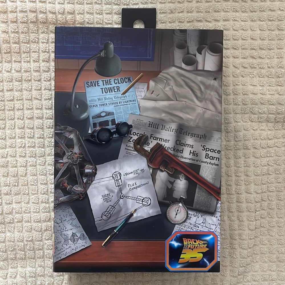 NECA Back to The Future Doc Brown 6” Action Figure - Brand New, In Box